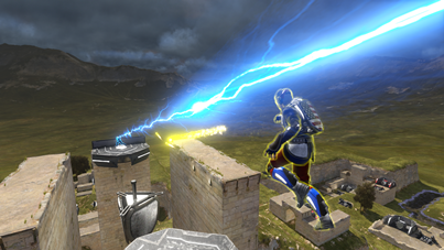 SpeedMonger and ThatOneGuy attempt to eliminate each other in ShootMania